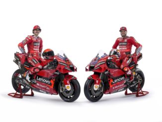 Pecco Bagnaia and Jack Miller riding the factory Ducati Team